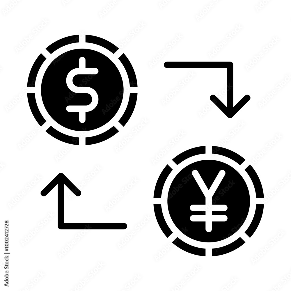 Dollar to Yen Convert icon style Dollar to Yen Convert icon style