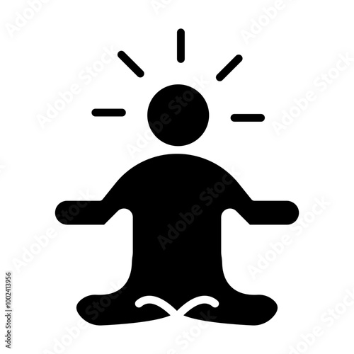 Meditation icon style