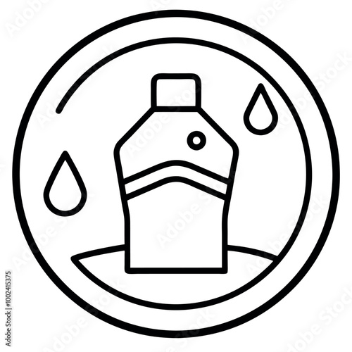 vector illustration of a gas can