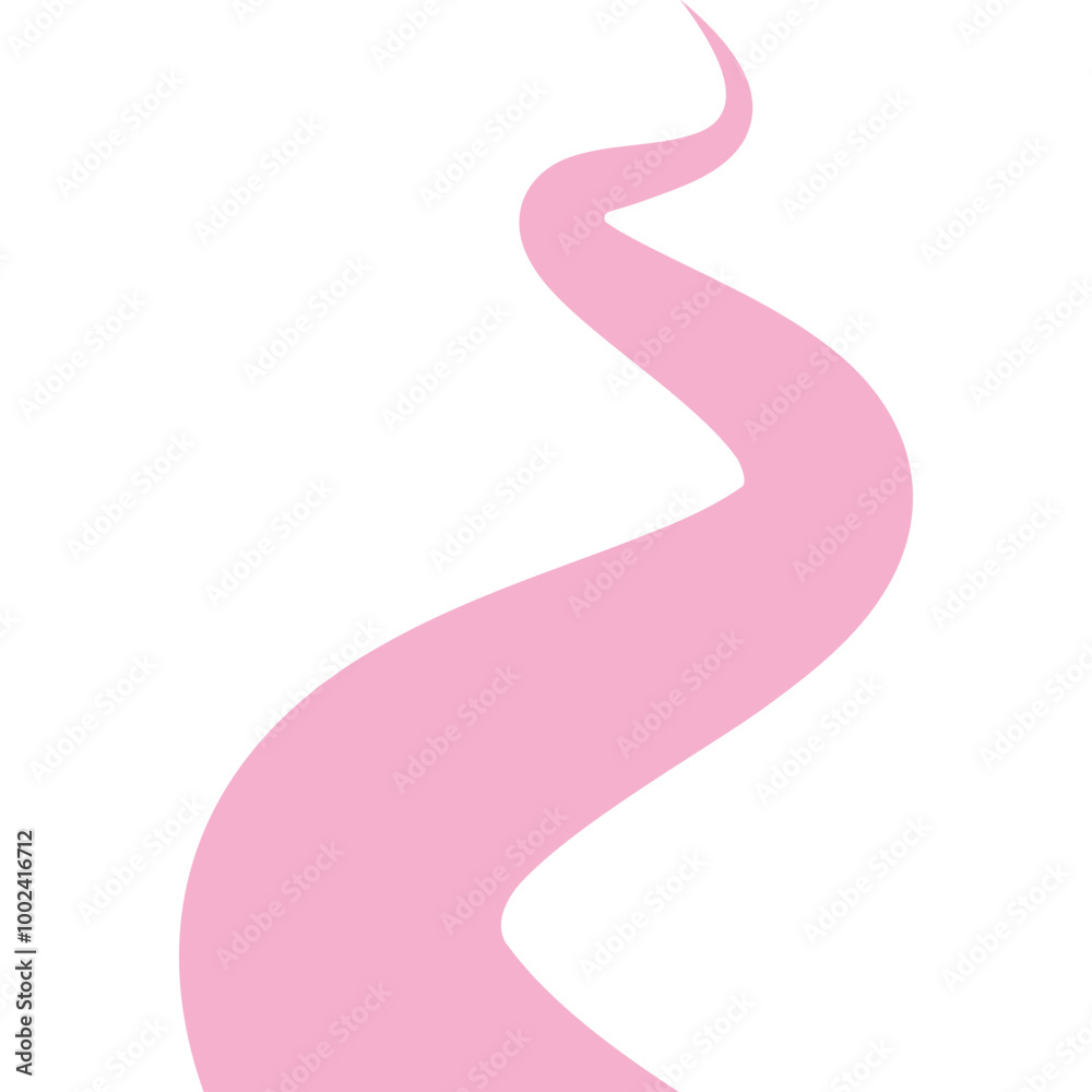 Long Winding Path Vector Long Winding Path Vector
