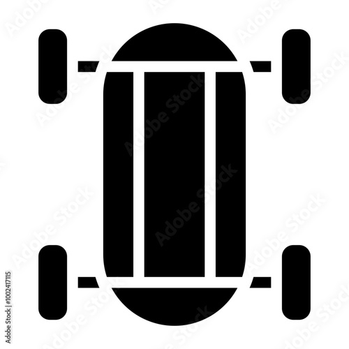 Skateboard icon style