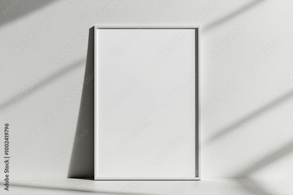 A3 Poster Mockup on White Background created with Generative AI A3 Poster Mockup on White Background created with Generative AI