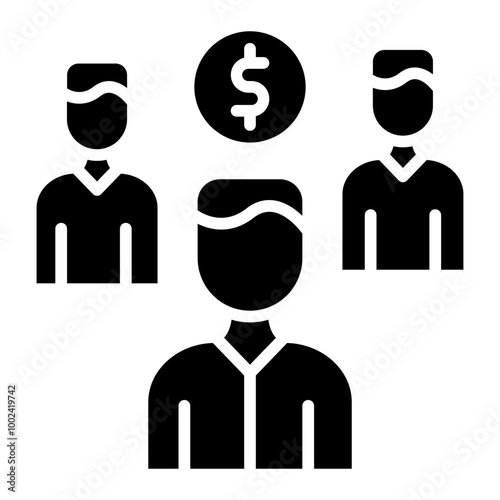 Crowdfunding icon style