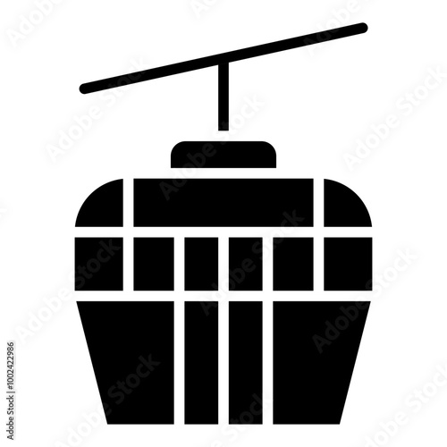 Ski Lift icon style