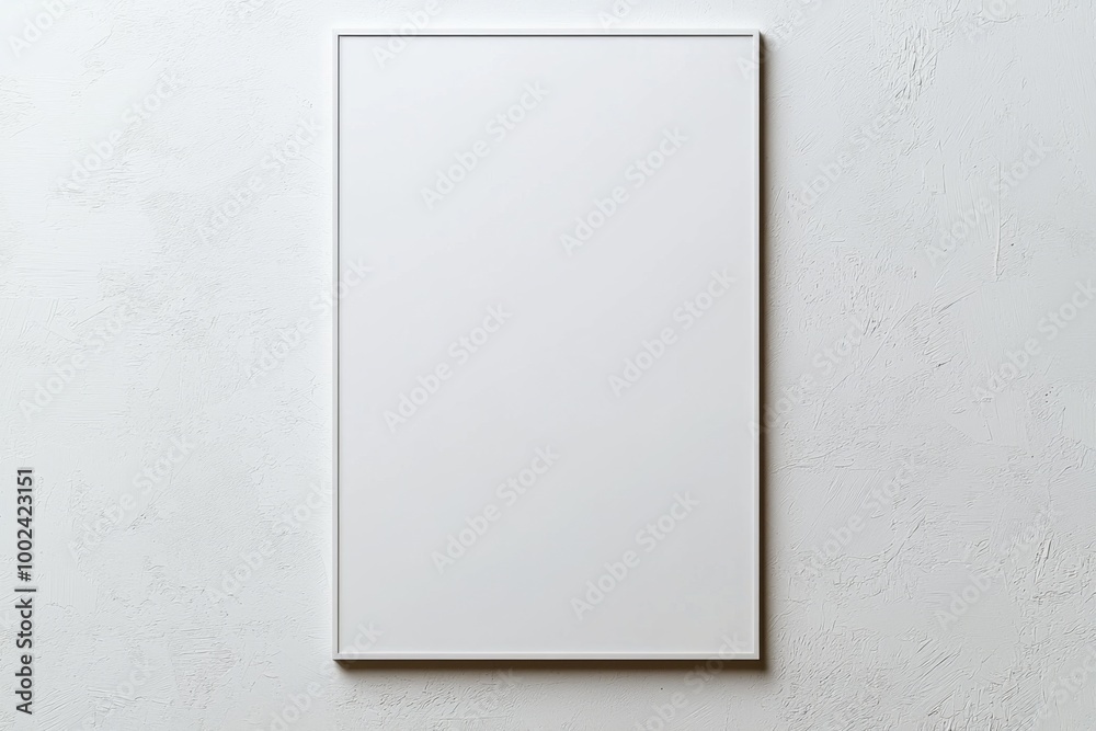 A3 Poster Mockup on White Background created with Generative AI A3 Poster Mockup on White Background created with Generative AI