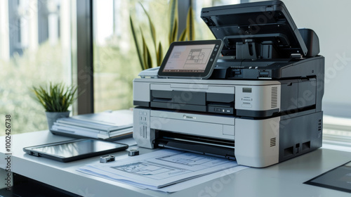 Multi-function printers for scanning, printing, and copying architectural documents