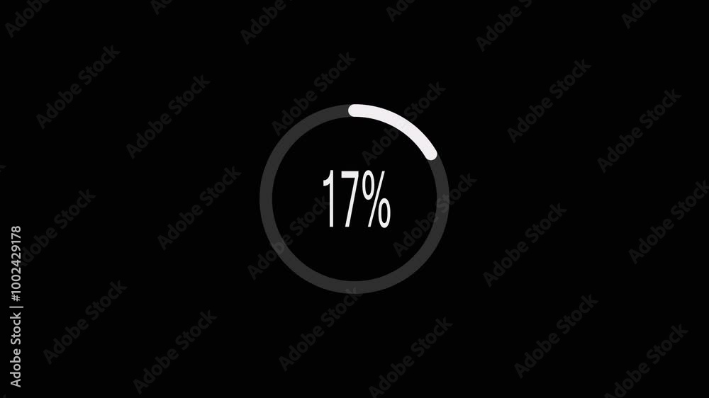 Loading bar, loading screen with loading video bar,
