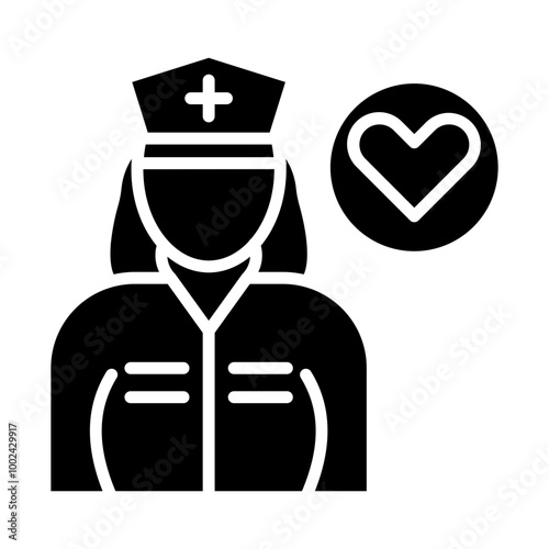 Caregiver Female icon style