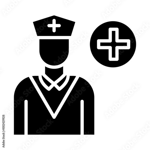 Caregiver Male icon style