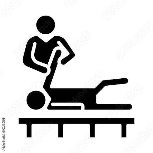 Physiotherapy icon style