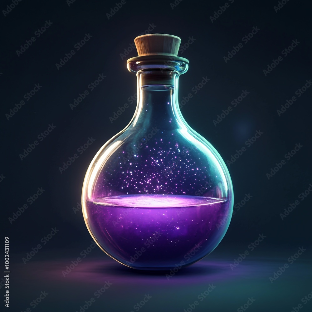 3D Magical Potion Icon: Enchanted Liquid Illustration Logo 3D Magical Potion Icon: Enchanted Liquid Illustration Logo