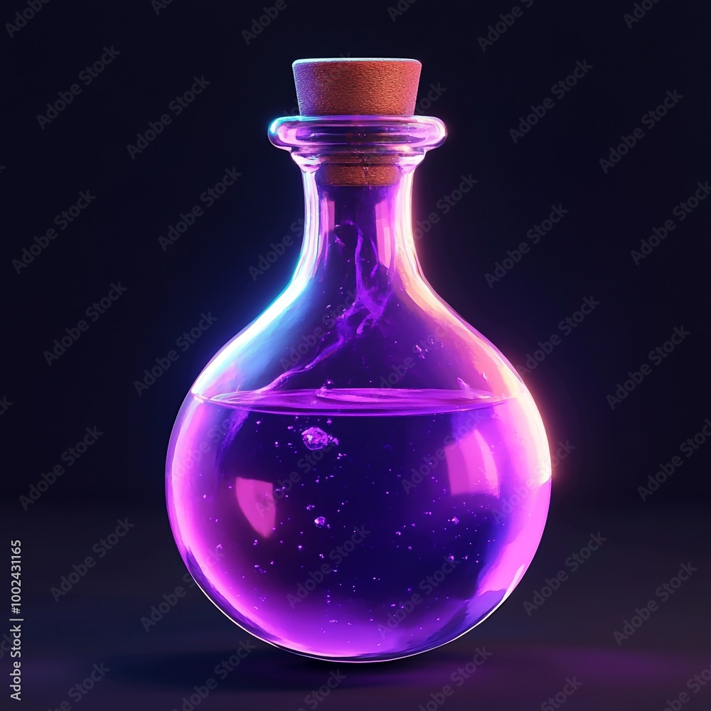 3D Magical Potion Icon: Enchanted Liquid Illustration Logo 3D Magical Potion Icon: Enchanted Liquid Illustration Logo