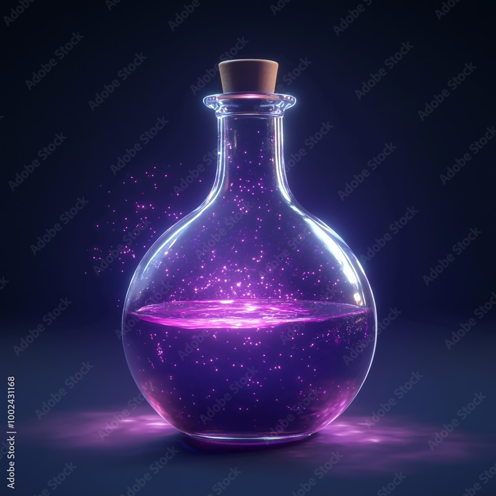 3D Magical Potion Icon: Enchanted Liquid Illustration Logo 3D Magical Potion Icon: Enchanted Liquid Illustration Logo