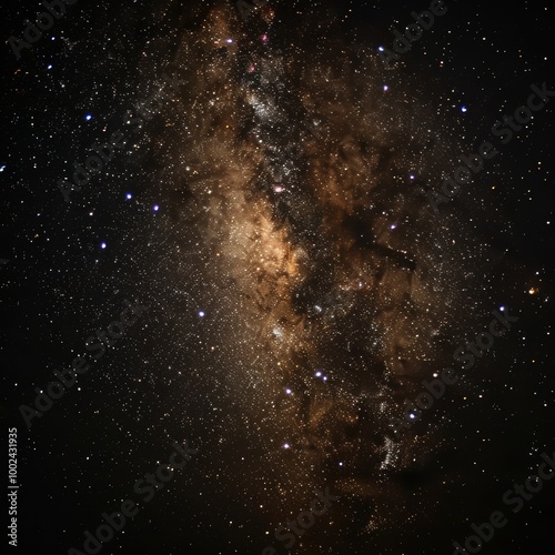 Celestial Tapestry Breathtaking Panorama of the Milky Way Galaxy across the Expansive Night Sky