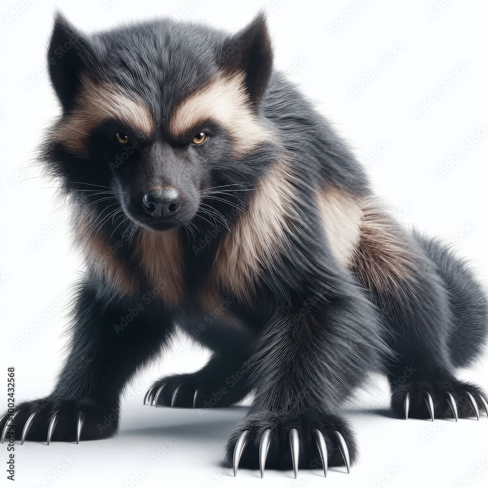 Obraz premium wolverine on a white background