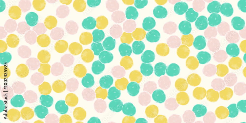 Abstract seamless pattern, background with green, yellow, pink watercolor shapes and stains. Repeating vector print Abstract seamless pattern, background with green, yellow, pink watercolor shapes and stains. Repeating vector print
