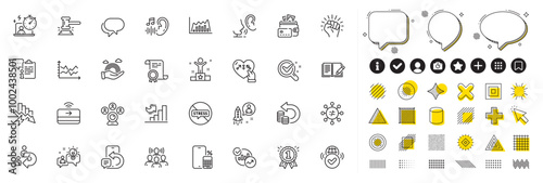 Set of Money, Saving electricity and Verified internet line icons for web app. Design elements, Social media icons. Idea, Statistics, Chemistry lab icons. Vector