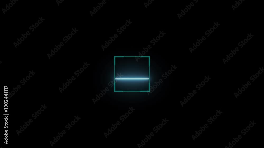 Animated QR code scan. 4k video
