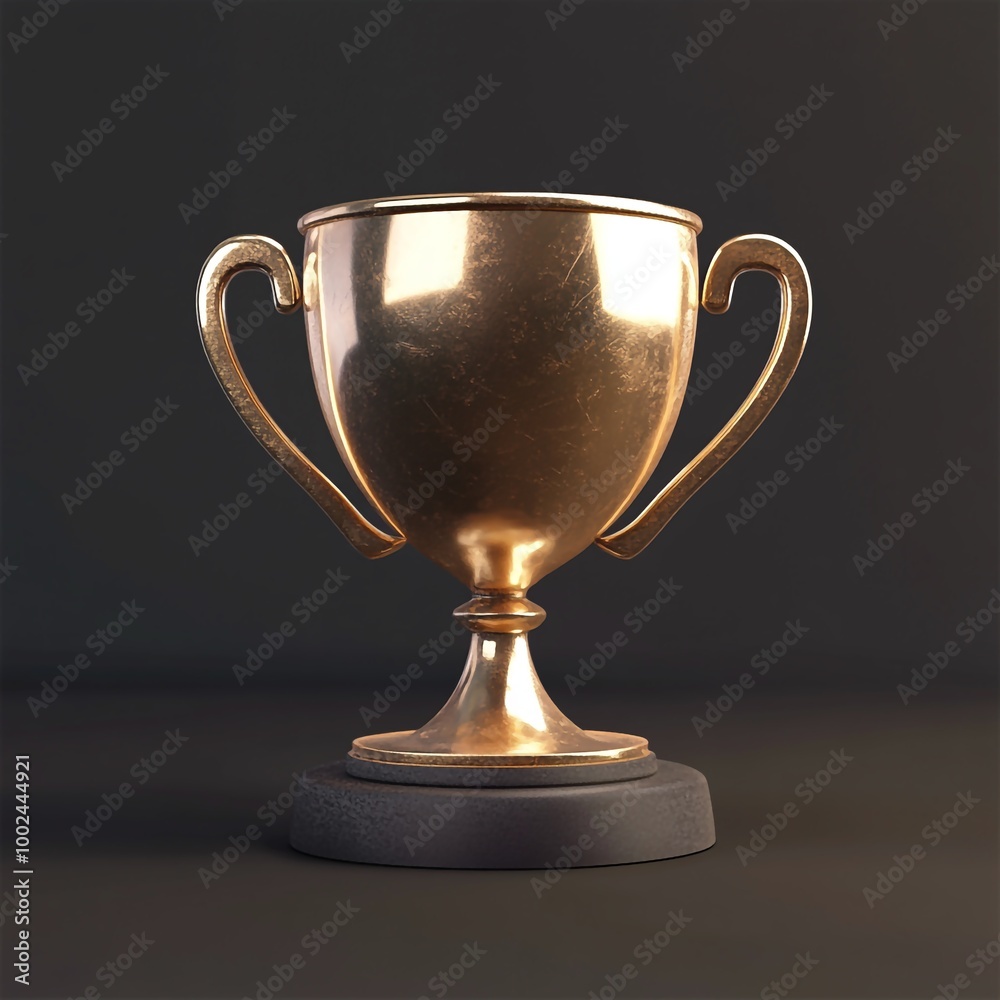 3D Winners Cup Icon: Trophy for Winning Achievement Illustration Logo 3D Winners Cup Icon: Trophy for Winning Achievement Illustration Logo