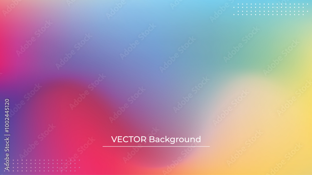 Smooth and blurry colorful gradient mesh background. Modern bright rainbow colors. Easy editable soft colored vector banner template. Premium quality Smooth and blurry colorful gradient mesh background. Modern bright rainbow colors. Easy editable soft colored vector banner template. Premium quality