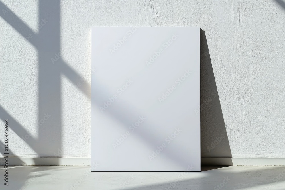 A3 Poster Mockup on White Background created with Generative AI A3 Poster Mockup on White Background created with Generative AI