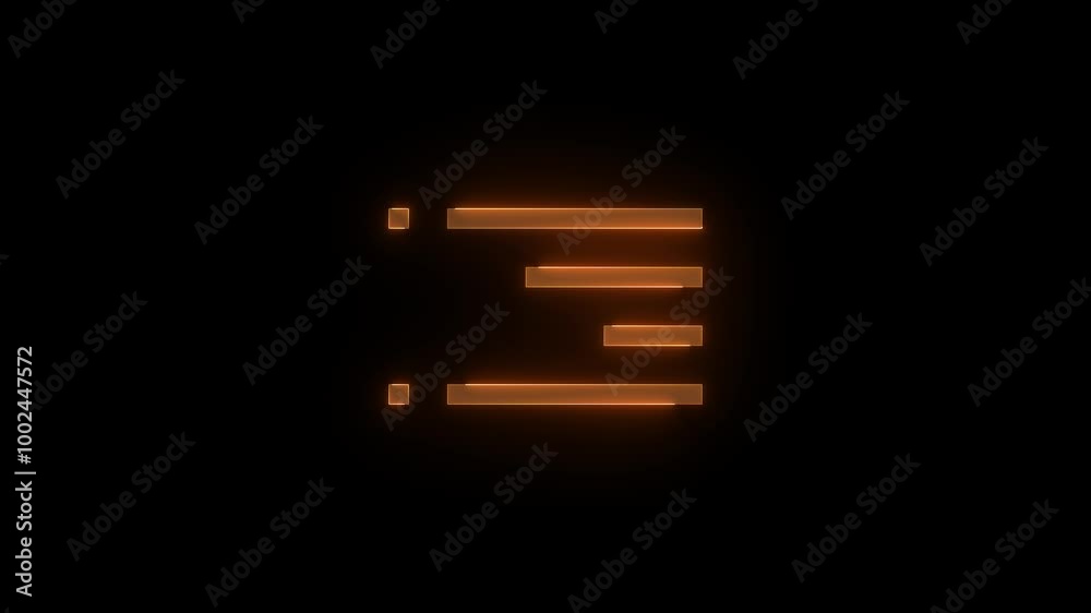 Bookmarks line symbol stroke icon glowing neon animation Bookmarks line symbol stroke icon glowing neon animation