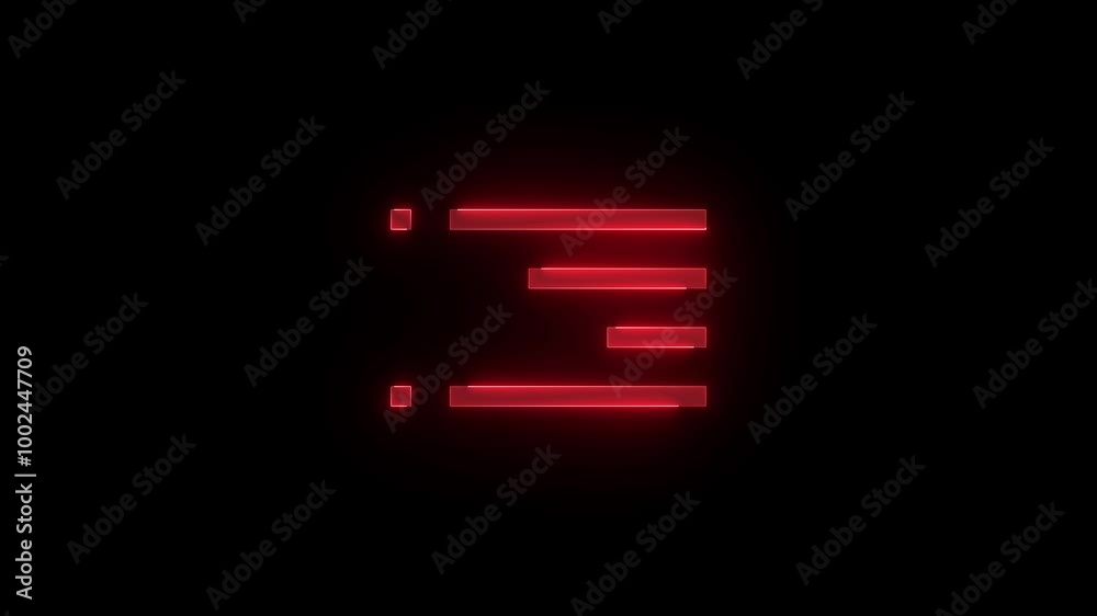 Bookmarks line symbol stroke icon glowing neon animation Bookmarks line symbol stroke icon glowing neon animation