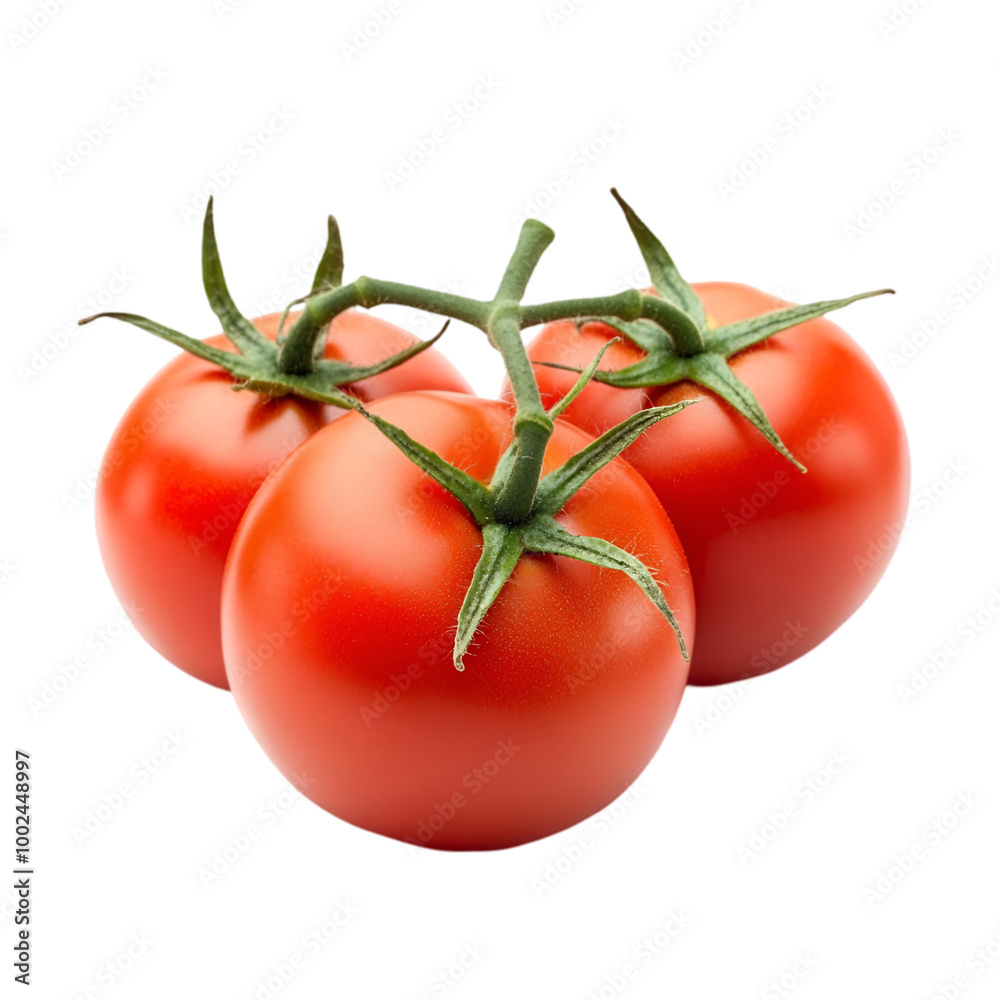 Red tomatoes on white and transparent background Fresh vegetables Healthy food concept. PNG cutout. Red tomatoes on white and transparent background Fresh vegetables Healthy food concept. PNG cutout.
