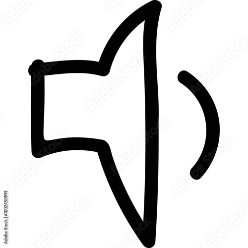 Simple vector icon low volume
