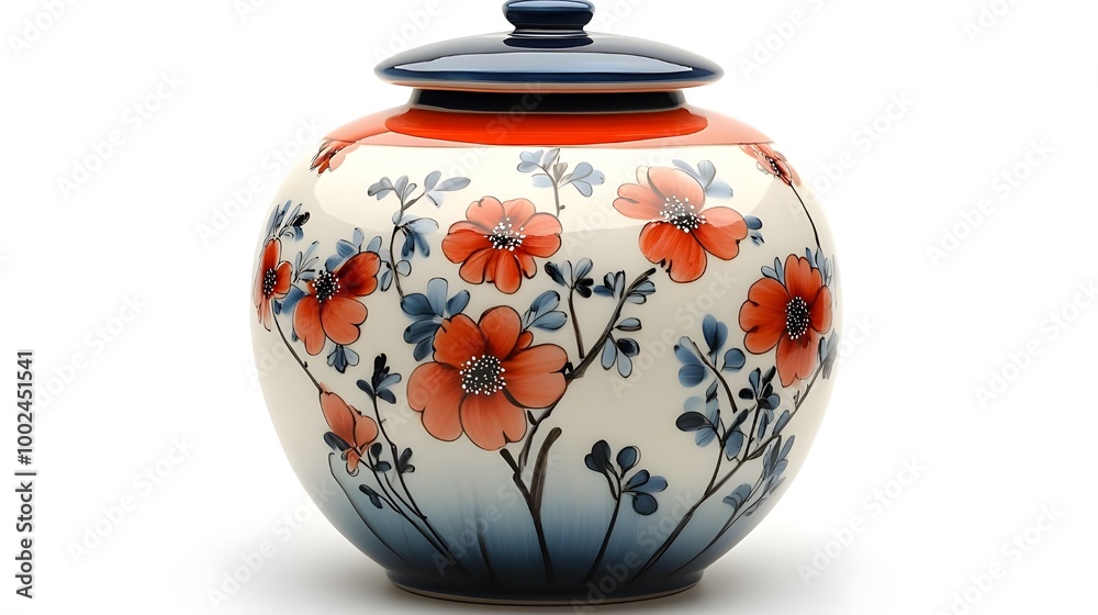 a vase with a lid
a vase with a lid