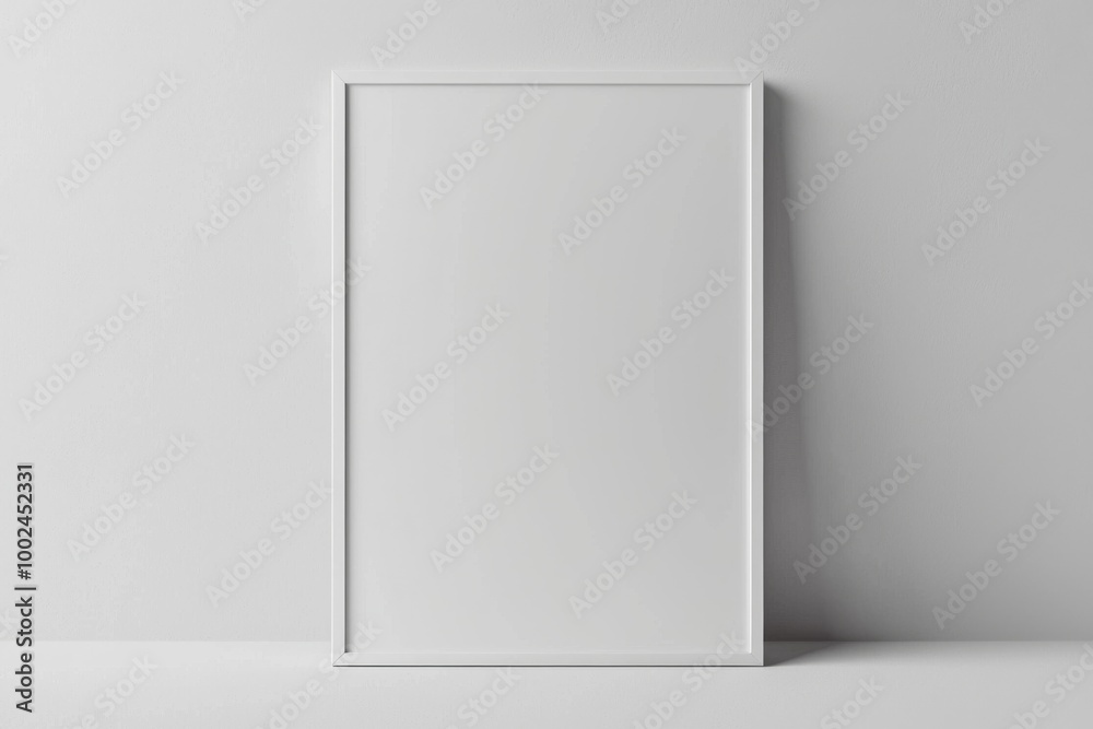 A3 Poster Mockup on White Background created with Generative AI A3 Poster Mockup on White Background created with Generative AI