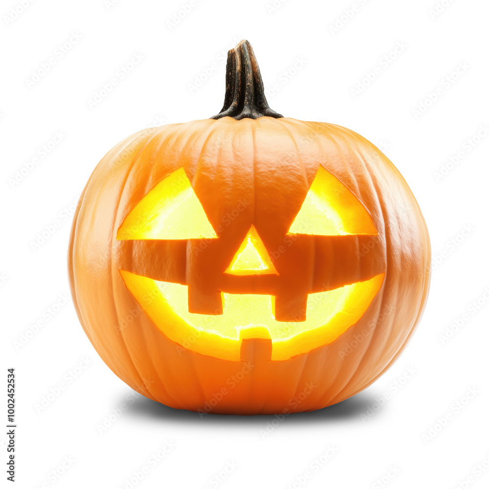 Carved Halloween Jack o Lantern Pumpkin Isolated on White and Png Transparent Background Carved Halloween Jack o Lantern Pumpkin Isolated on White and Png Transparent Background