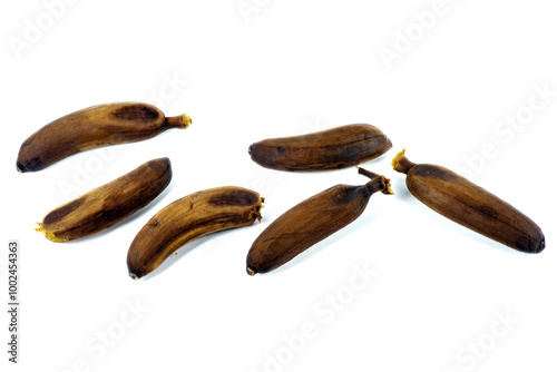 Wallpaper Mural Rotten banana isolated on white background,selective focus. Torontodigital.ca