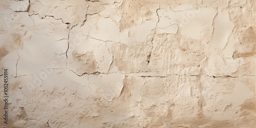 Cracked Beige Wall Texture Background