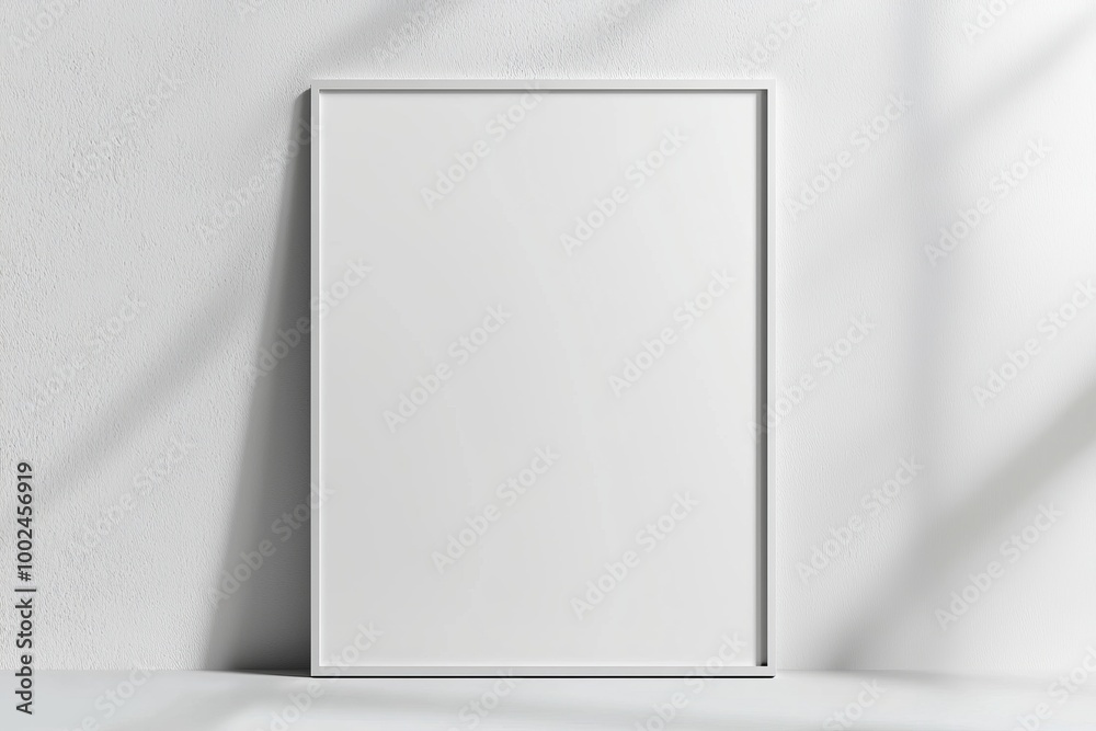A3 Poster Mockup on White Background created with Generative AI A3 Poster Mockup on White Background created with Generative AI