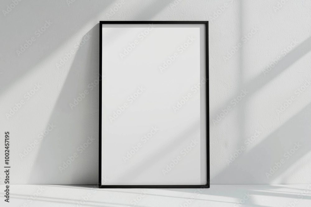 A3 Poster Mockup on White Background created with Generative AI A3 Poster Mockup on White Background created with Generative AI