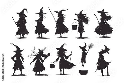 Eerie Ghost Silhouettes Haunting Night