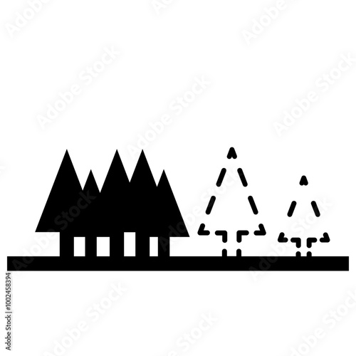 Deforestation Icon – Environmental Awareness