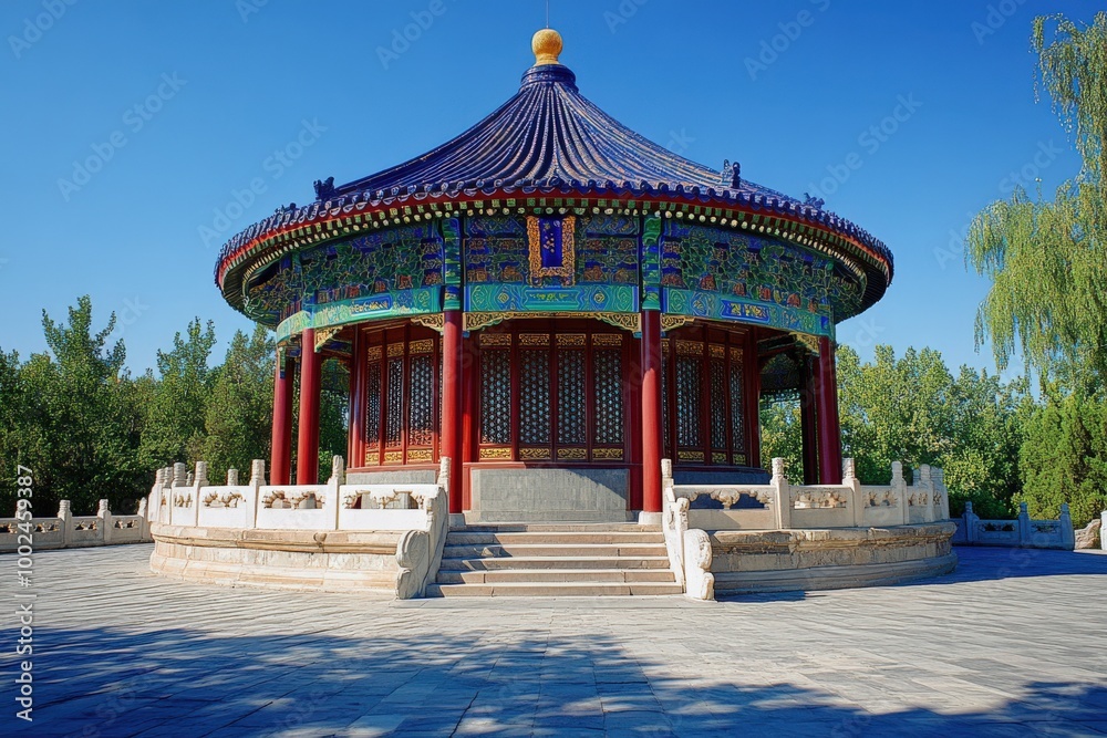 Obraz premium Temple Of Heaven: Ancient Shrine and Pavilion in Beijing, China