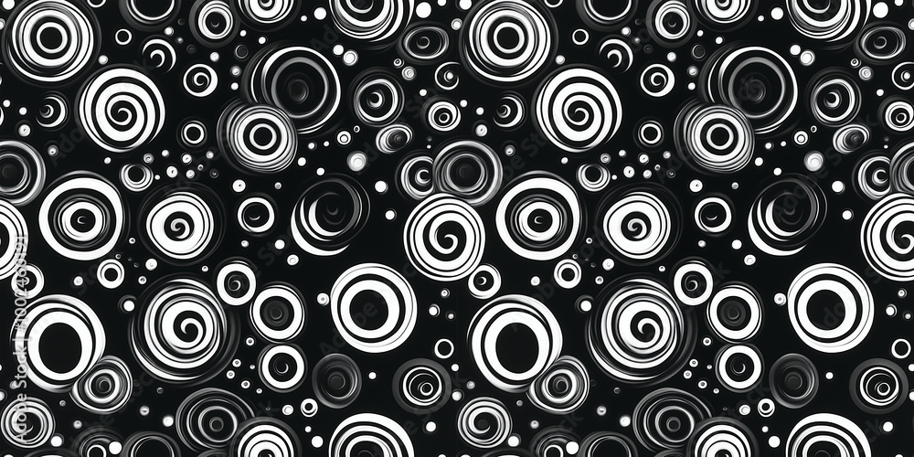 Spiraling Seamless Seamless Patterns in Black and White Design Spiraling Seamless Seamless Patterns in Black and White Design
