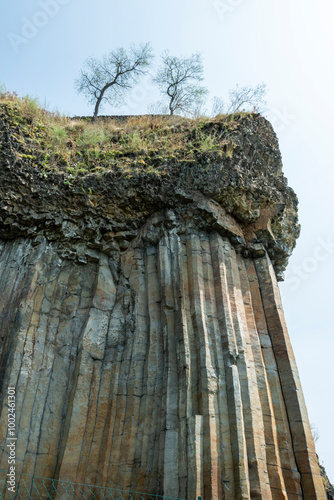 Magnificent basalt organs of Chilhac in Haute-Loire, Auvergne-Rhône-Alpes, France