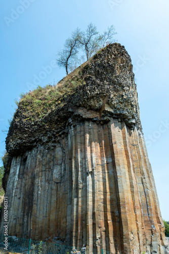 Magnificent basalt organs of Chilhac in Haute-Loire, Auvergne-Rhône-Alpes, France