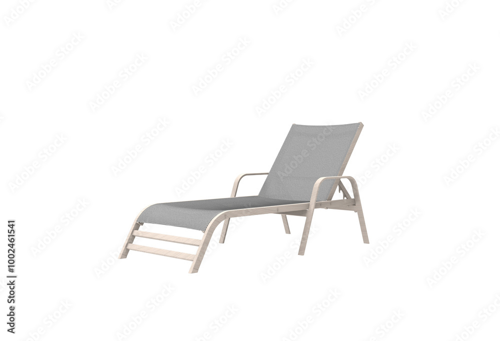 relax chair angle view without shadow 3d render relax chair angle view without shadow 3d render