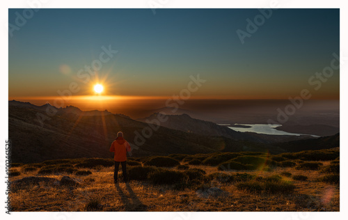 vistas de Guadarrama desde la bola de l mundo photo