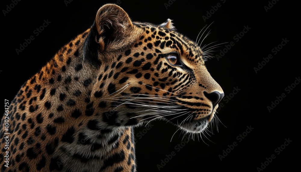 Leopard Profile. Leopard Profile.