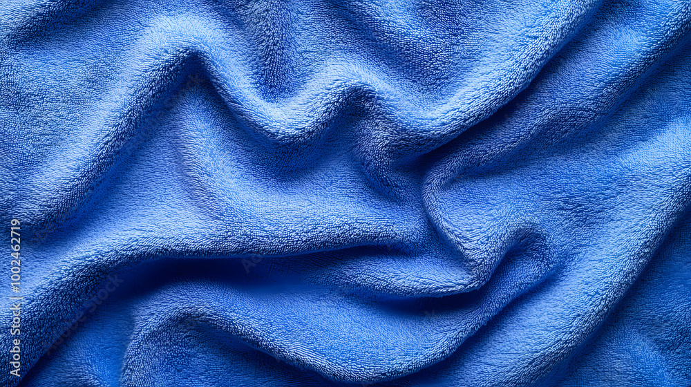 Textured Blue Towel