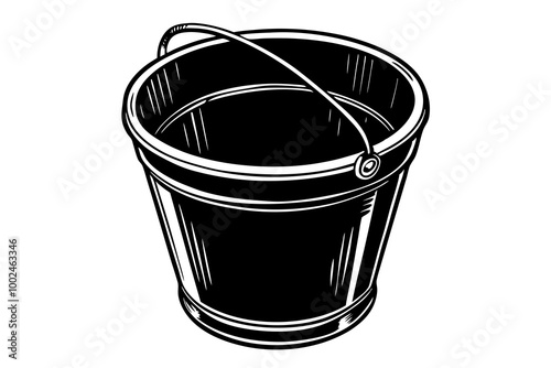 Bucket icon vector illustration