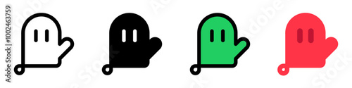 Editable oven mitten vector icon. Bakery, cooking, appliances,  kitchenware, food. Part of a big icon set family. Perfect for web and app interfaces, presentations, infographics, etc