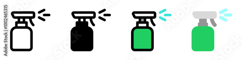 Editable spray bottle vector icon. Barbershop, lifestyle, grooming. Part of a big icon set family. Perfect for web and app interfaces, presentations, infographics, etc