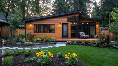 ADU also known as tiny house or inlaw cottage information. Concept Accessory Dwelling Unit, Building Regulations, Renting Guidelines, Benefits, Design Trends